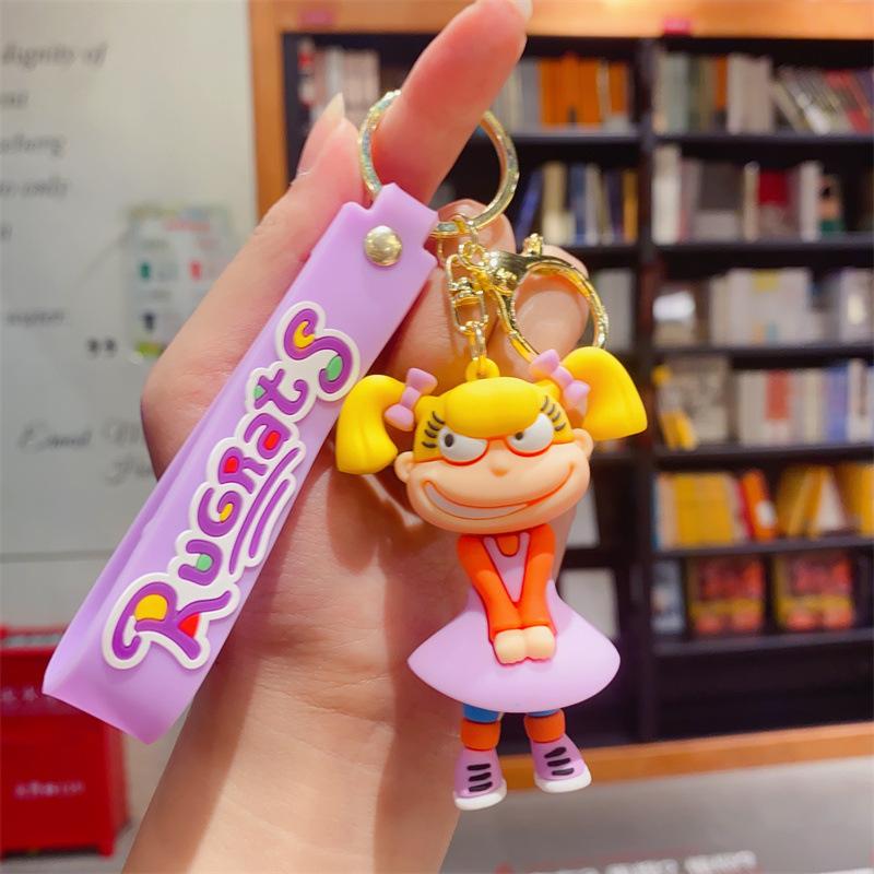 Neuer Cartoon Unartiger Soldat Schlüsselanhänger Neue Niedliche Silikonpuppe Taschenanhänger Auto Schlüsselanhänger