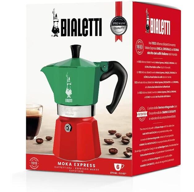 Кофеварка Bialetti Moka Express italia на 6 чашек (0005323)