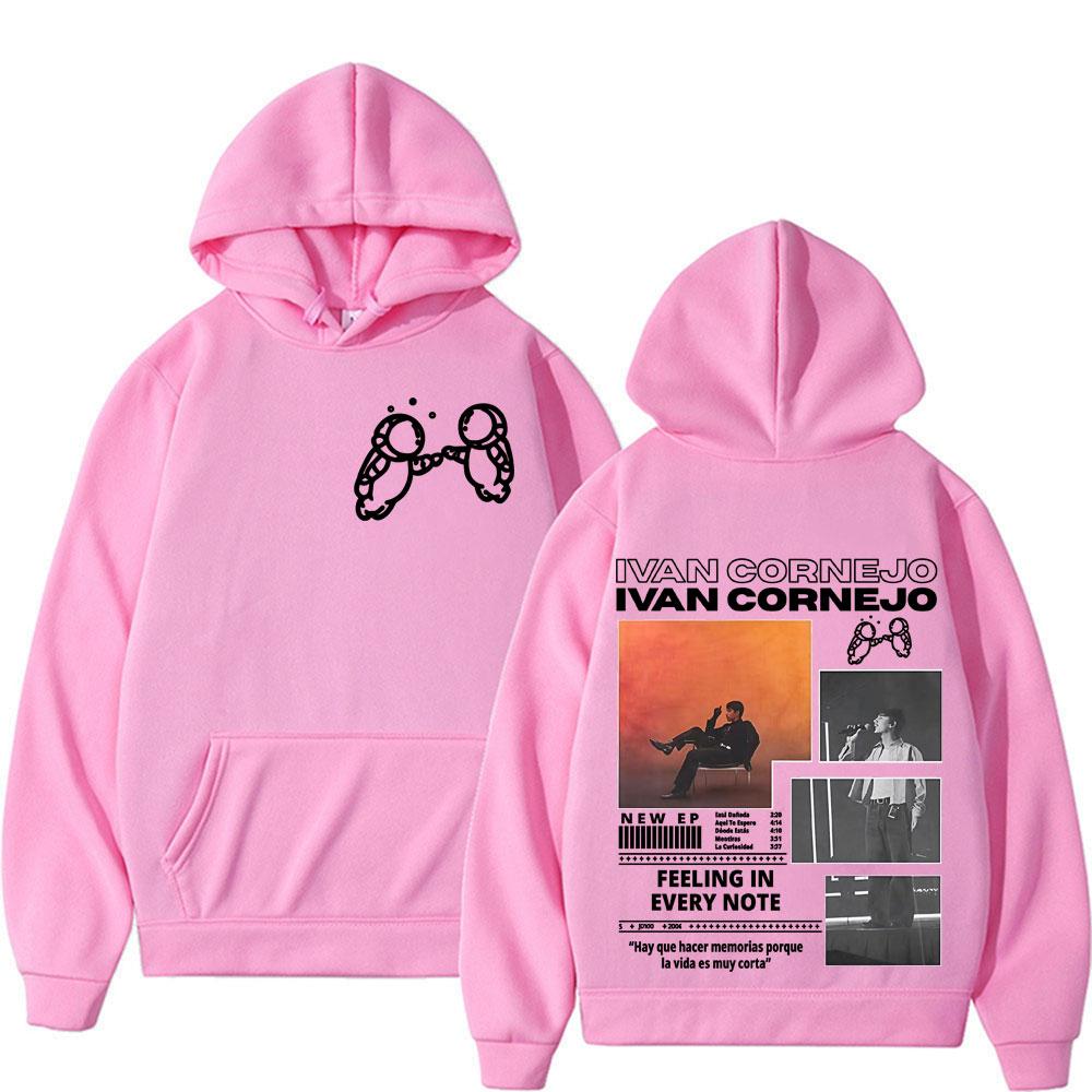 Singer Ivan Cornejo Mirada 2025 Tour Graphic Hoodie Unisex Vintage Fashion Hip Hop Punk Sweatshirts Men Gothic Pullover Hoodies