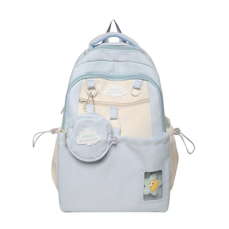 High-value Soft Girl Girl Backpack Small Ins Mini Small Bag Female College Student Spring Outing Two-piece Backpack