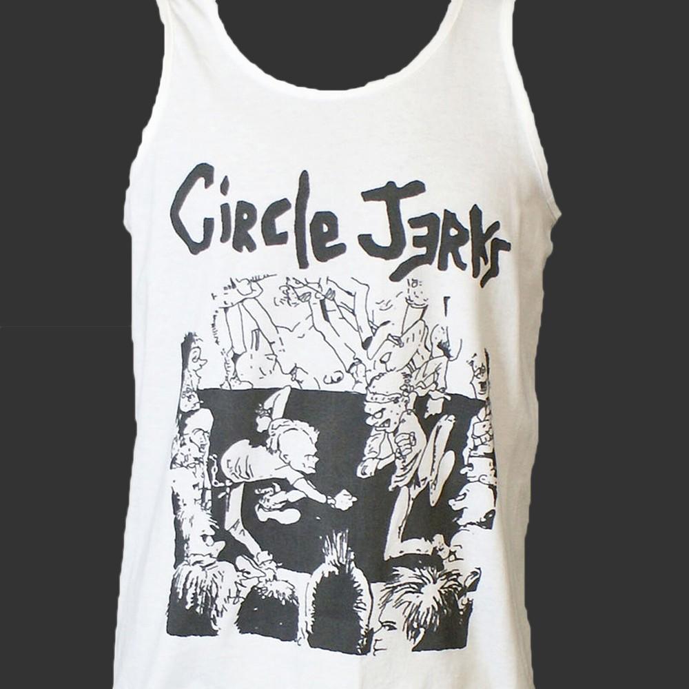 

Circle Jerks Hardcore Punk Rock T-SHIRT vest top unisex white S-4XL 4XL