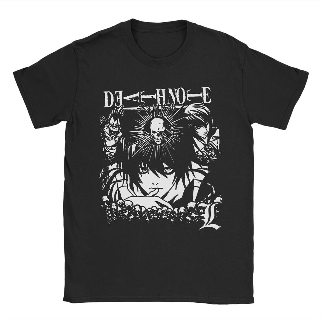 Light Yagami Death Note Misa Amane Japonsko Manga Ryuk Grafické Tričko pro Muže Ženy Čistá Bavlna Tričko Oblečení