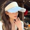Bowknot Lady's Sun Hat Lace Brim Sun Protection Hat Cartoon Empty Top Cap  Girls