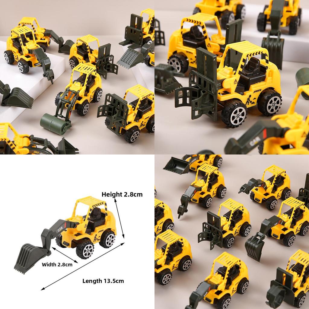 Simulation Mini Inertia Engineering Vehicle Children Toy For Early Development And Play