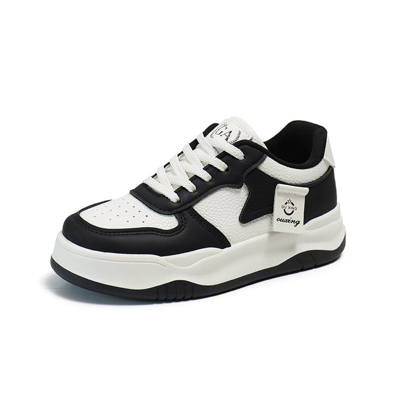 White Shoes for Women  Spring New Student Korean Style Ins Trendy All-Match Thick Bottom Board Shoes Spring and Autumn Casual Shoes Q5902