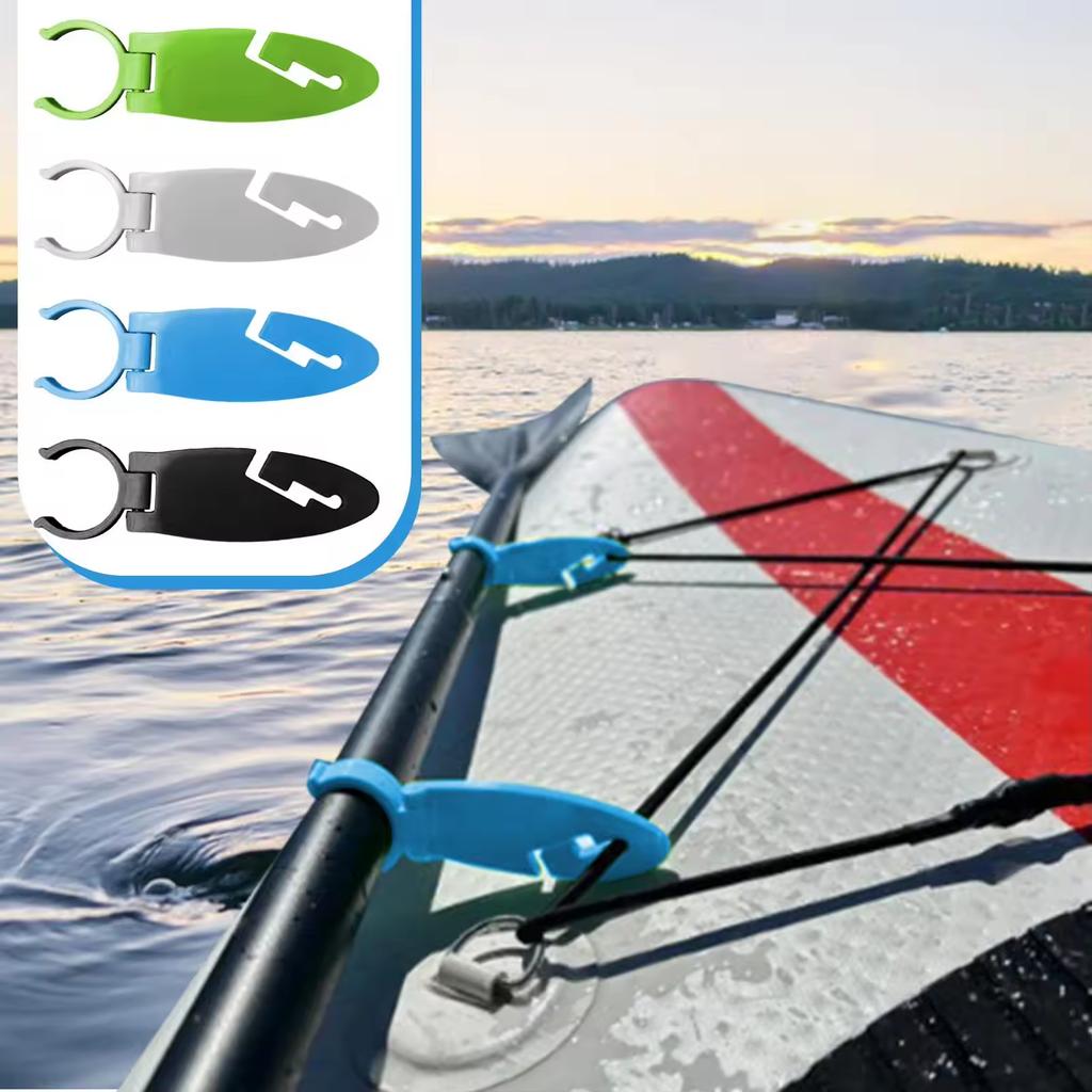2 Pezzi Clip per Stand Up Paddle Board Doppio Supporto per Tavola da Pagaia Espandibile Morsetti di Fissaggio per Kayak