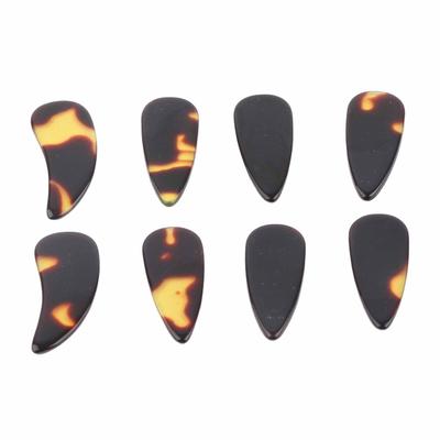 8 Stück Chinesische Zither Plektren Finger Banjo Ukulele Gitarre Laute Saiteninstrument Teile Zubehör