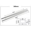 T track Aluminium Alloy Miter Track Miter Bar Slider Table Saw Miter Silver