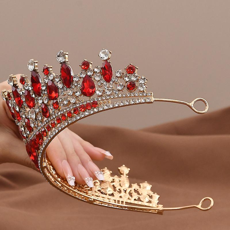 Baroque Crystal Bridal Crown and Hair Accessories Set