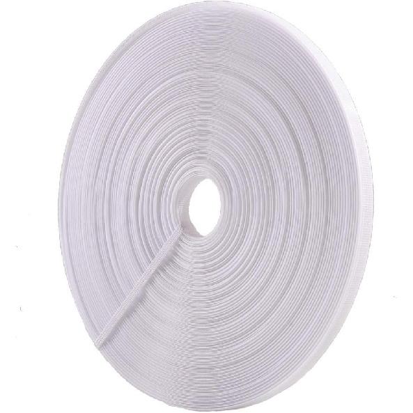 50 Yards Polyester Boning for Sewing - Sew-Through Low Density Boning for Corsets, Nursing Caps, Bridal Gowns, (10mm Wide, White)