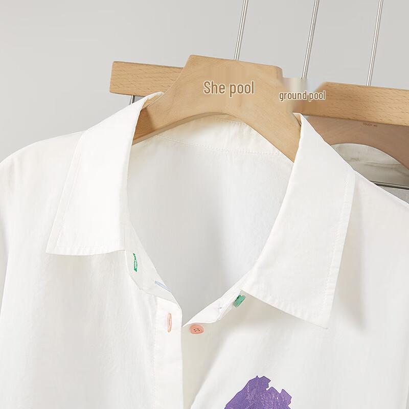 Tachii Women's Printed Short Sleeve Commuter Style Shirt