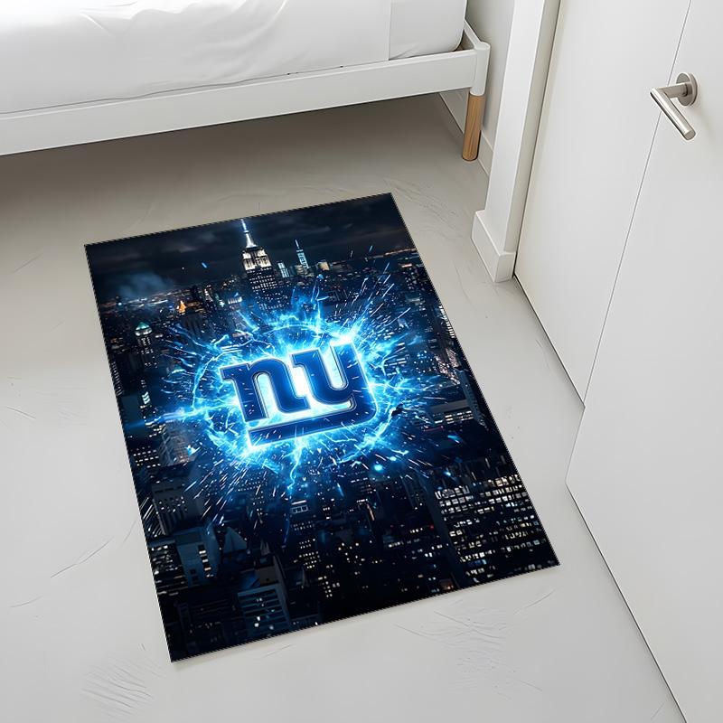 New York Giants (5) Tappeto Adatto Per Soggiorni Camere Da Letto Stanze Dei Computer Zone Pranzo E Posizionamento Sotto Tavoli E Sedie Anche Una Scelta Ideale Per