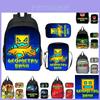 Conjunto de Mochila Infantil de 16 polegadas Geometric Dash Durável À Prova de Choque e Leve