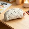 Stationery Organizer for Desk Shell Shape Pencil Pouch, Large Capacity Durable Polyester Fiber Storage Back to School Supplies Case, Smooth Zipper Bag