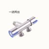 Stainless Steel Valve, Explosion-proof Bathroom Red and Blue Wheel Angle Valve, High Flow Rate Cold and Hot Water Inlet Shut-off