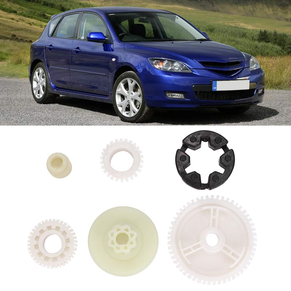 Gorgeri 6 Pcs Power Window Lift Regulator Motor Gear Repair Kit Front/Rear Power Window