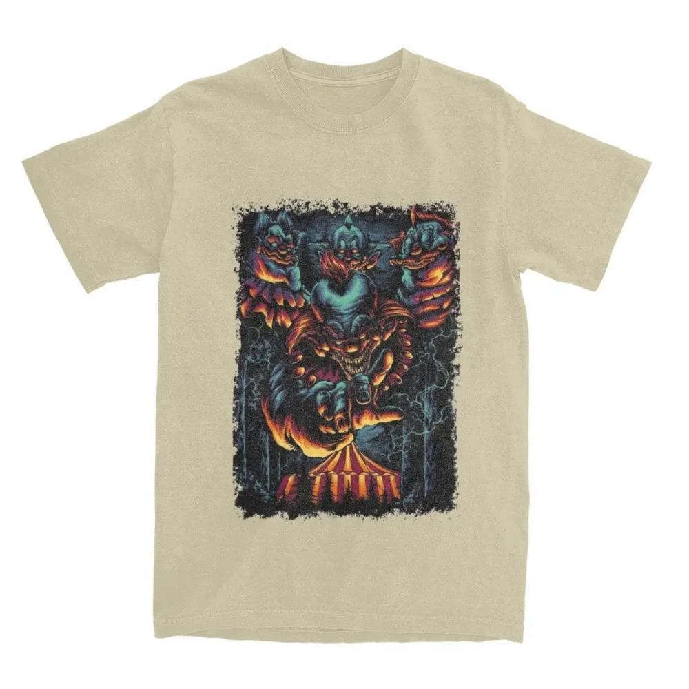 Men Women's Killer Klowns From Outer Space T-Shirt Outfits Funny  Horror Clown Film T Shirt Tee Clothing Summer