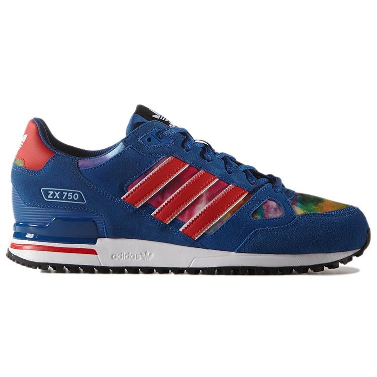 adidas Originals ZX 750 Sport Shoes Blue/Red Men's AQ3187