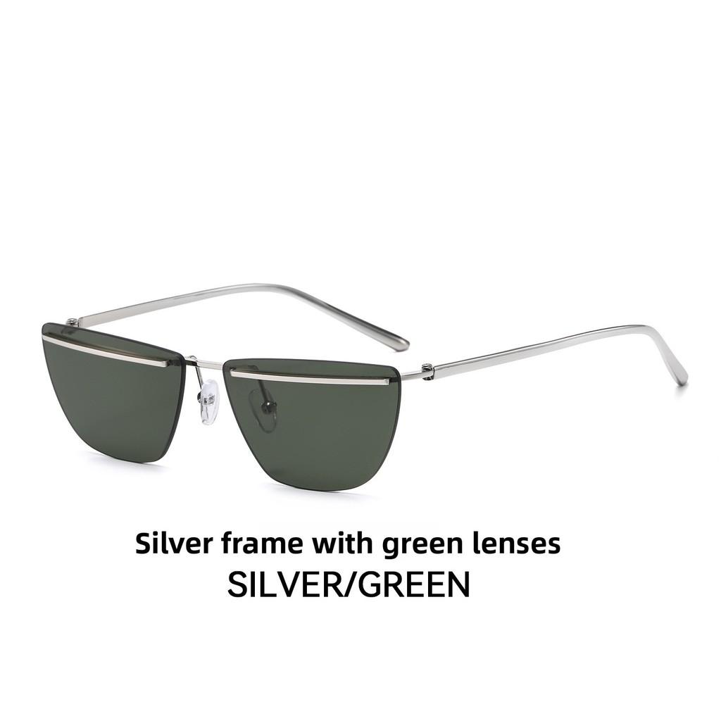 Uv400 Unisex Square Metal Sunglasses With Lenses For Fashion And Travel