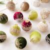 8CM Velvet Wrapped Christmas Ornament Ball with Gold Powder 