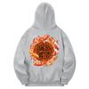 Khg0015 Deungyongmun Fleece Hoodie - Gray