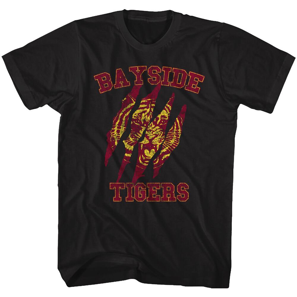Saved By The Bell TV Show Bayside Tigers School Logo Claws Men T Shirt XXXXL