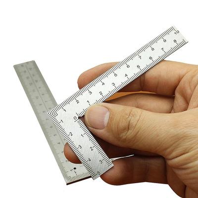 Mini-Rahmenlineal, Mess-Layout-Werkzeug, quadratisches, rechtwinkliges Lineal aus Edelstahl, Präzision für den Bau von Rahmenlehren
