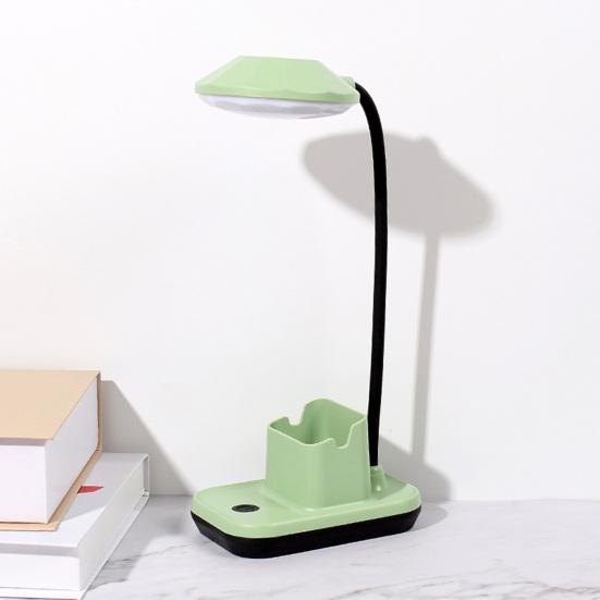 Table Lamp LED No Blue Light Flicker Free Flexible 360 Degree Adjustable Neck USB Charging Desk Light with Mobile Phone Holder