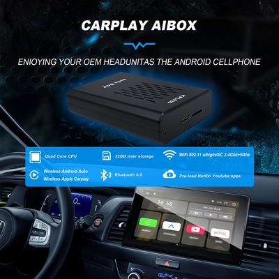 4 In1 WiFi Wired To Wireless Carplay Android Auto Adapter For Wired Android Auto Cars Smart Ai Box Smart Car Systems Plug&Play