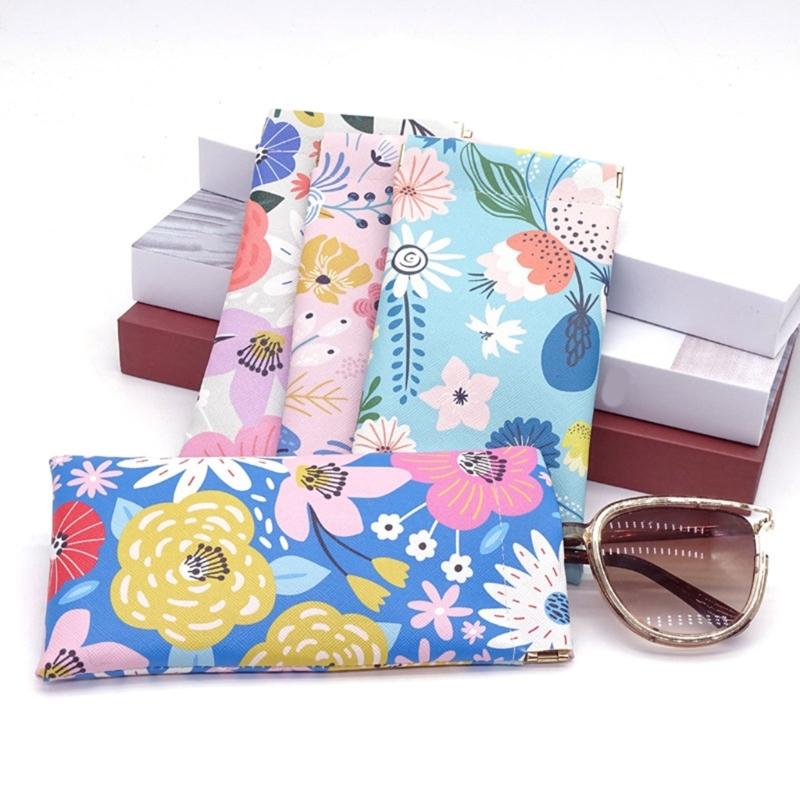 Automatic Closing PU Eyeglasses Case With Fashion Pattern For Secure Glasses Storage And Travel Convenience