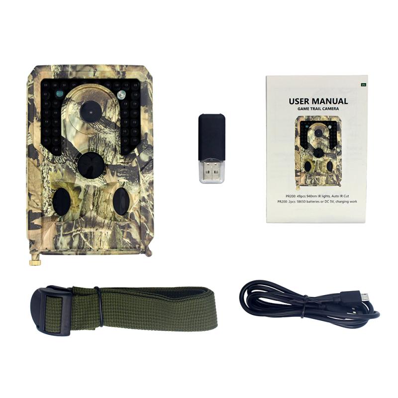 

Зовнішня камера Vertvie Outlife 1080P Trail Водонепроникна IP54 Відео Фото Камера нічного бачення камуфляжний