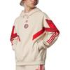 adidas Felpa con cappuccio alla moda ricamata con logo a righe collegiate Originals FC Bayern X Originals FW24 Uomo Felpe Lino IS6513