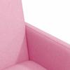 Dining Chairs with Casters 2 pcs Pink 57 x 66 x 94 cm Fabric