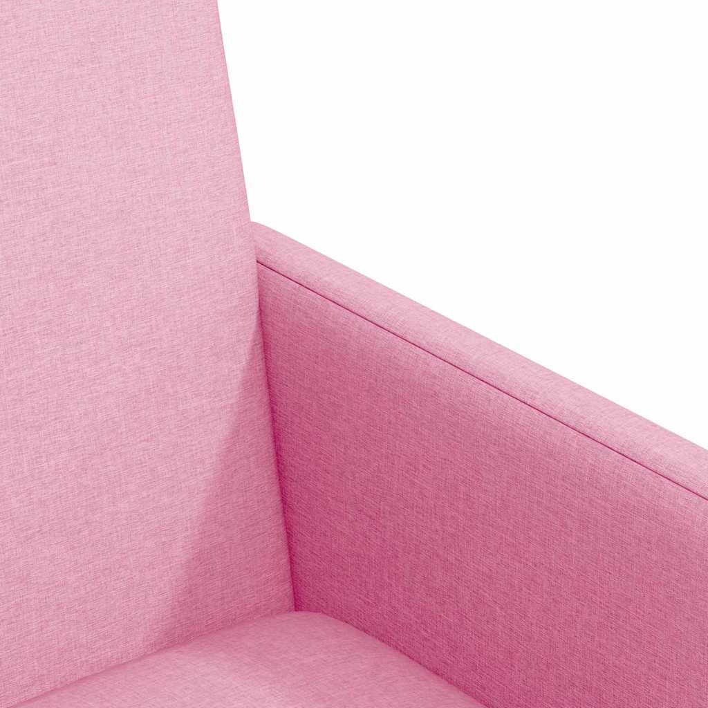Dining Chairs with Casters 2 pcs Pink 57 x 66 x 94 cm Fabric