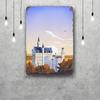 Neuschwanstein Castle Vintage Metal Tin Signs Posters Decor Retro Metal Plaque Wall Art Decor for Garage Bar