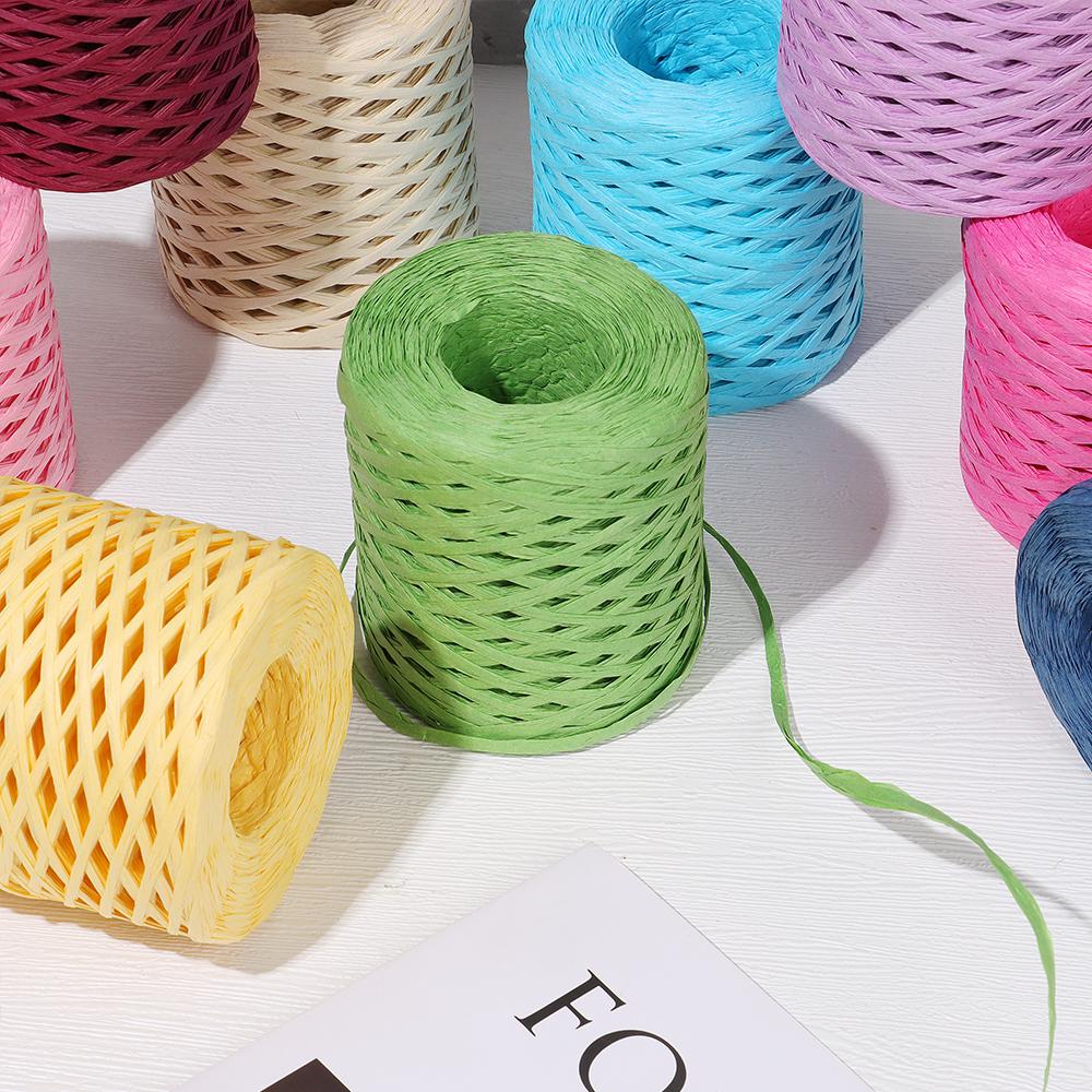 200m Paper Rope Used For Weaving Hats Packaging Tape Decorative Rope Braided Rope Manual