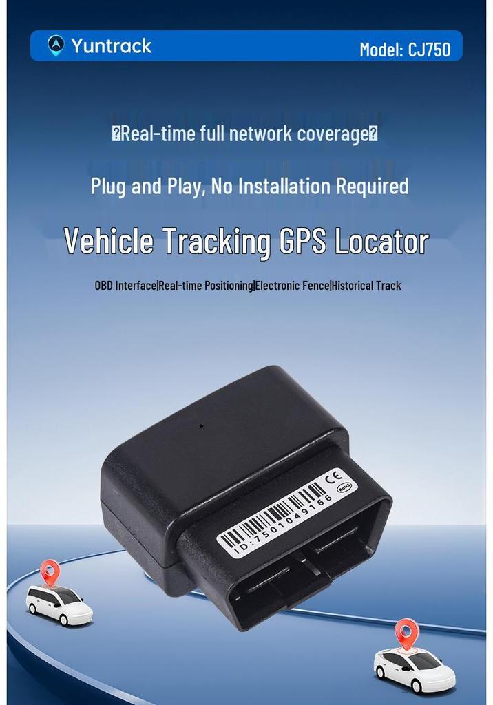 GPS Car Tracker with OBD Interface and Anti-Theft Features - Plug & Play
