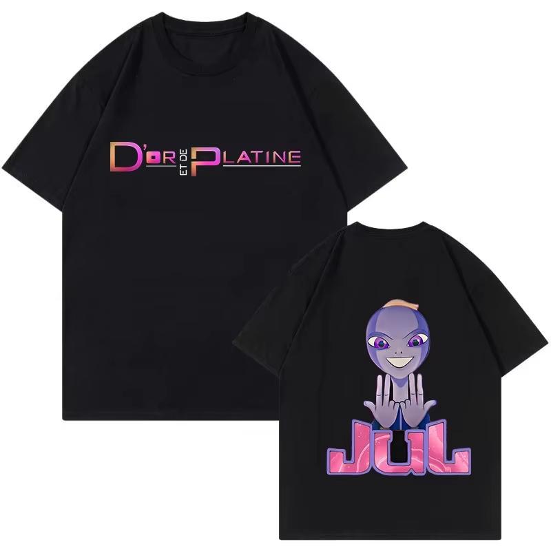 

Rapper Jul Graphic Vintage T-shirt Men Women Fashion Hip-hop Shirt Funny Summer Short Sleeve Tops Aesthetic Streetwear Unisex... 5XL різнокольоровий
