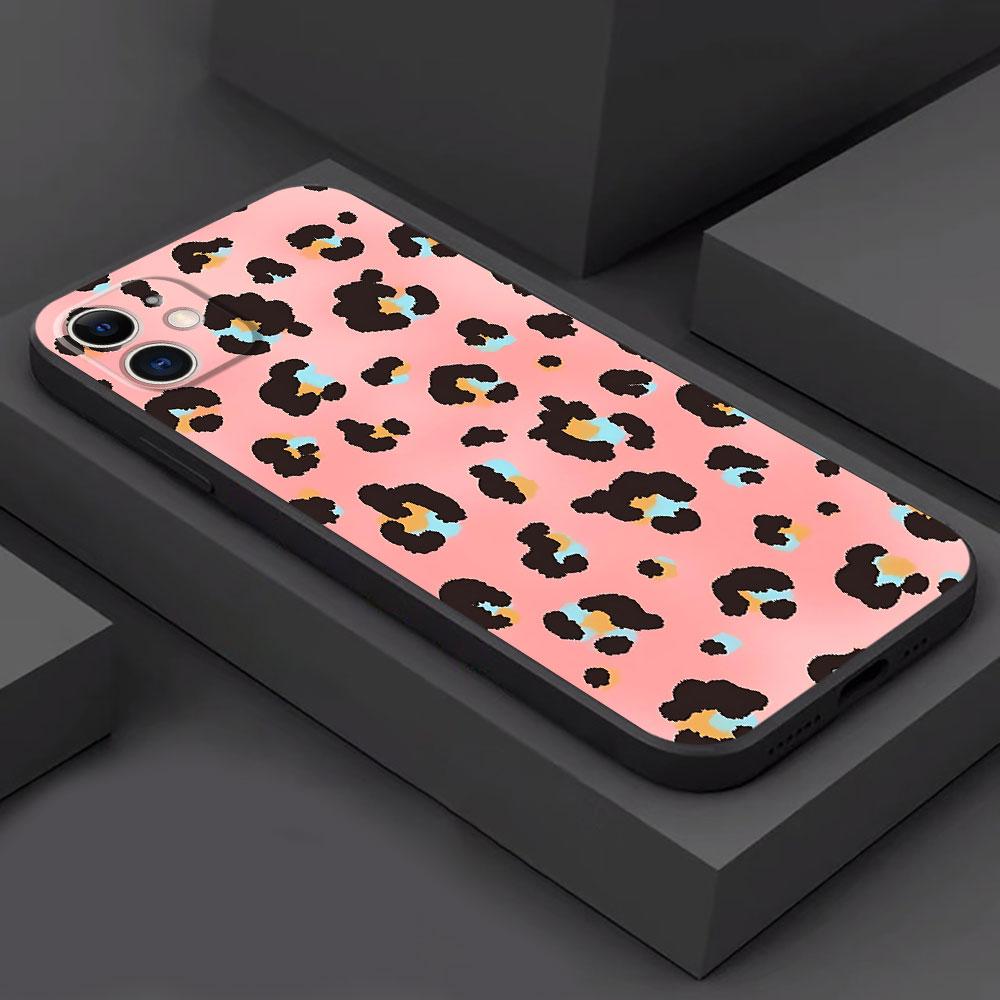

Silicone Phone Case for Samsung Galaxy S9 S8 Plus Note 20 Ultra Note 9 8 S10 Note 10 Plus creative leopard print Coque Cover Galaxy Note 20