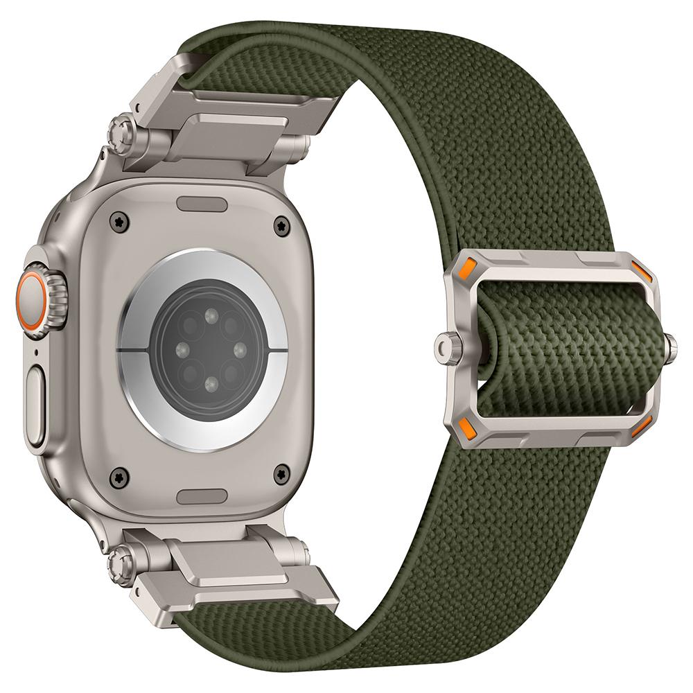 Sports Nylon Strap for Apple Watch Ultra 2 49mm 45mm 46mm 44mm Luxury Metal Bracelet For IWatch Series 10 9 8 7 SE 6 5 Soft Band