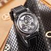 Fashion Hollow Watch Men'S Decoration Business Watch Alloy Belt Square