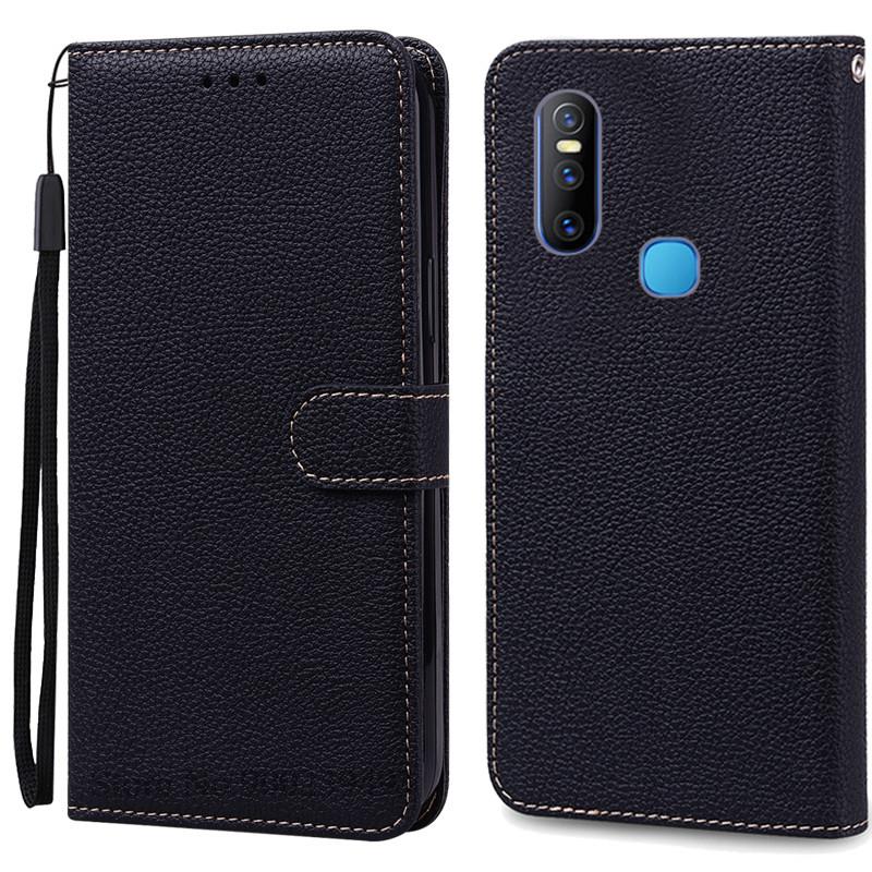 

Чехол для Vivo V15 Vivo 1819, кожаный чехол-бумажник с откидной крышкой для Vivo V15 V 15, силиконовый чехол Vivo 1819, чехол Fundas Etui Vivo V15 (Vivo 1819) чёрный