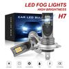 Kit Bec Far H7 Becuri Lumini de Ceață Auto Fascicul Înalt Scăzut 110w Super-Luminos 6000k Alb Lampă de Conducere Auto LED 12V 24V