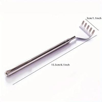 Gratte-dos réglable en acier inoxydable - Griffe rétractable pour massage portable et soulagement des chatouilles Joyeuse fête des mères, Cadeaux