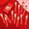 12pcs/box Paper Draw Lots Red Envelope Cartoon Red Pockets Good Luck HongBao Spring Festival