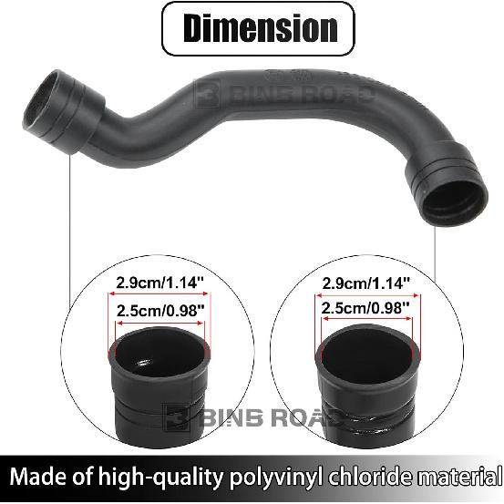 Turbo Intake Pipe Repair Mini Hose 2710901929 2710901629 Compatible with Mercedes Benz C180 C200 E200 E350 SLK200 M271 W204 W212 W172