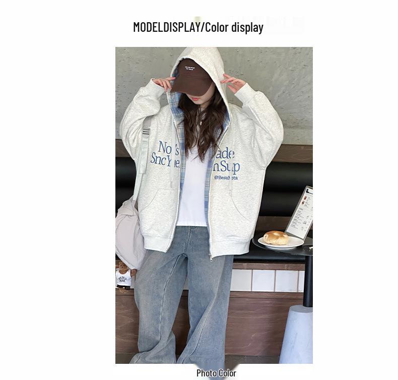 2025 Mädchen Frühling/Herbst Koreanisches Lässiges Kapuzensweatshirt