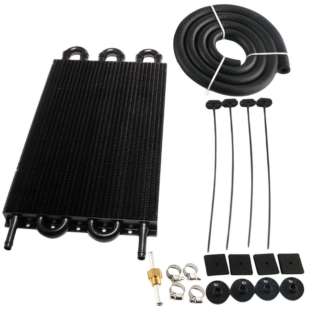 4/6/8 Rows Car Engine Oil Cooler Automotive Oil Condenser Ultra-Cool Tube Transmission Cooler Universal Transmission Radiator