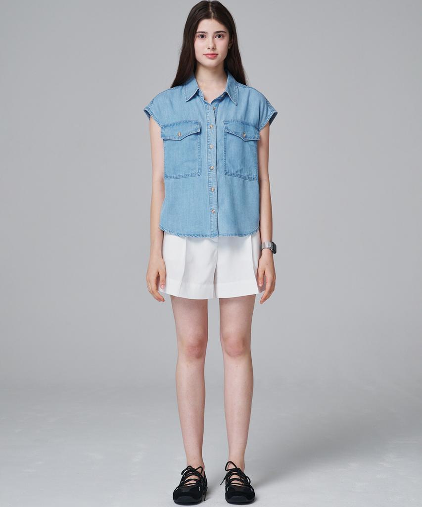 MALOUPE 4209 Tencel Shirt (Blue)