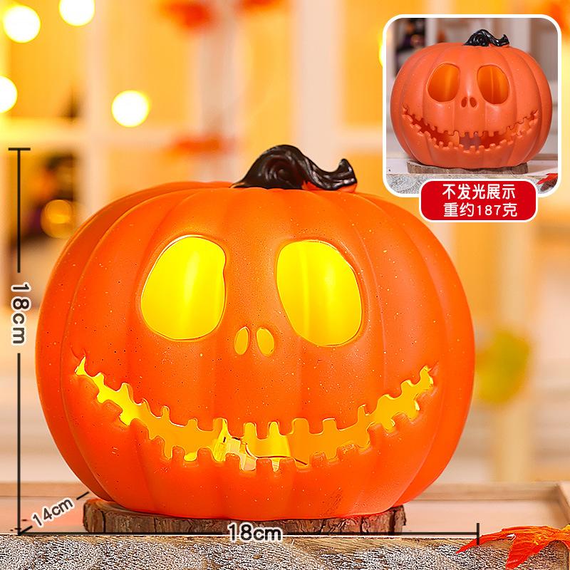 Halloween Pumpkin Lantern Shopping Mall Yard Shop Decoration Scene Arrangement Ornament Luminous Big Pumpkin